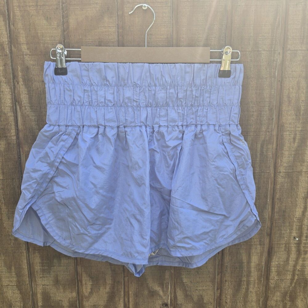 Free People Movement Way Home Short Light Periwinkle Blue Womens Size L